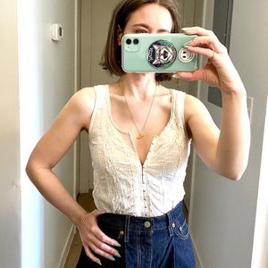 Jane Birkin Vibe Eyelet Corset Top ❤️ Boho Sexy ❤️